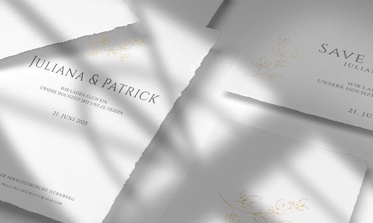 Elegante und zeitlose Hochzeitspapeterie